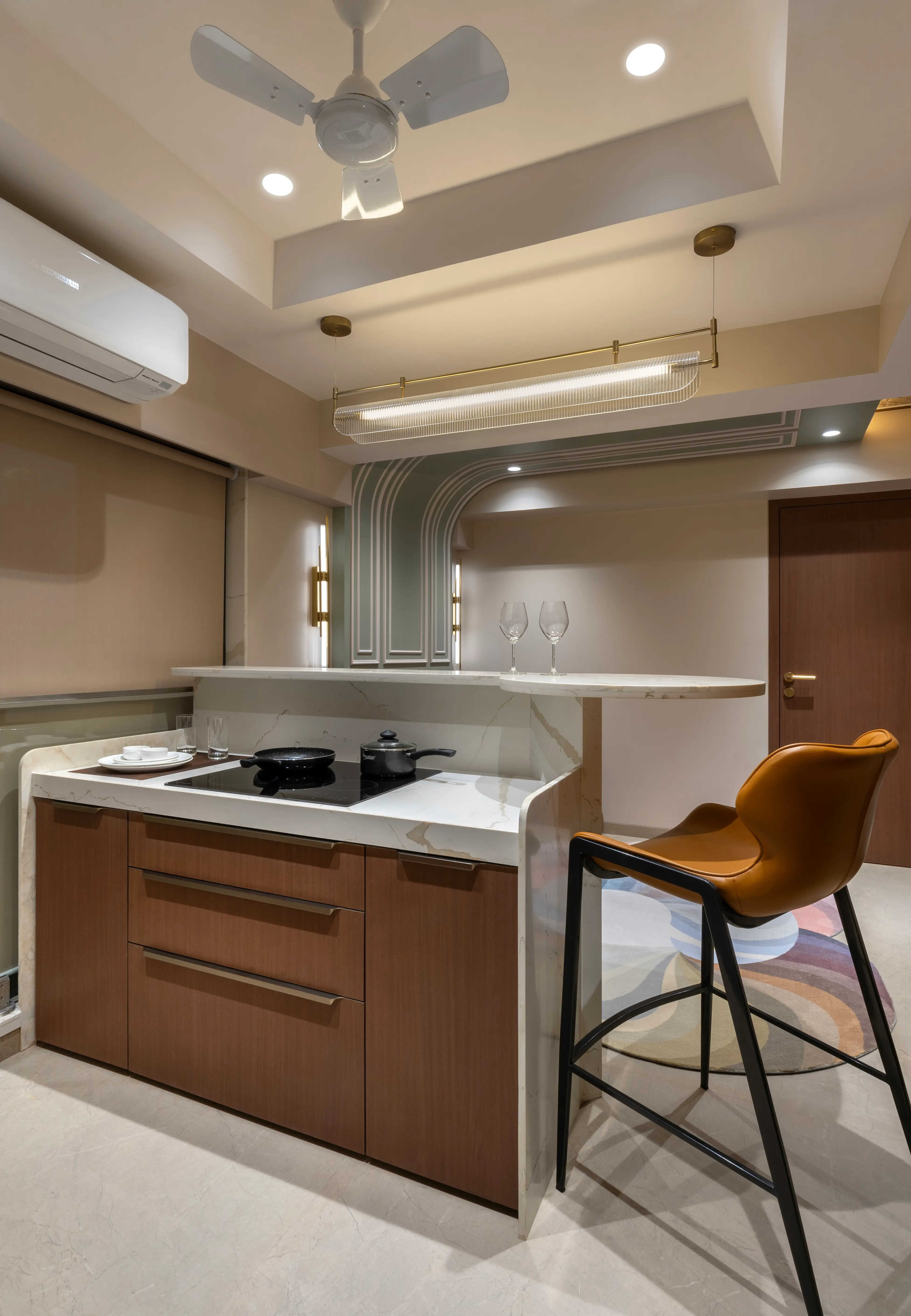 kitchen area living room